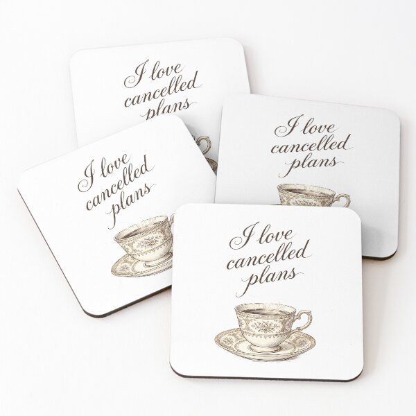 Item preview,  I Love Canceled Plans Vintage Tea Cup Aesthetic Introvert Humor designed and sold by WorldShop17.