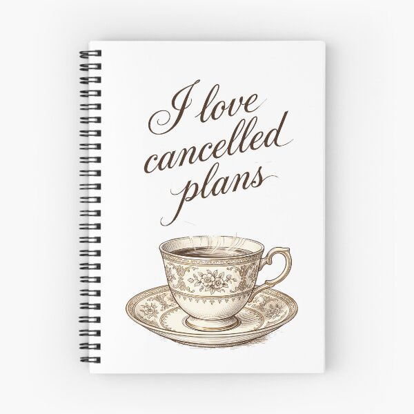 Item preview,  I Love Canceled Plans Vintage Tea Cup Aesthetic Introvert Humor designed and sold by WorldShop17.