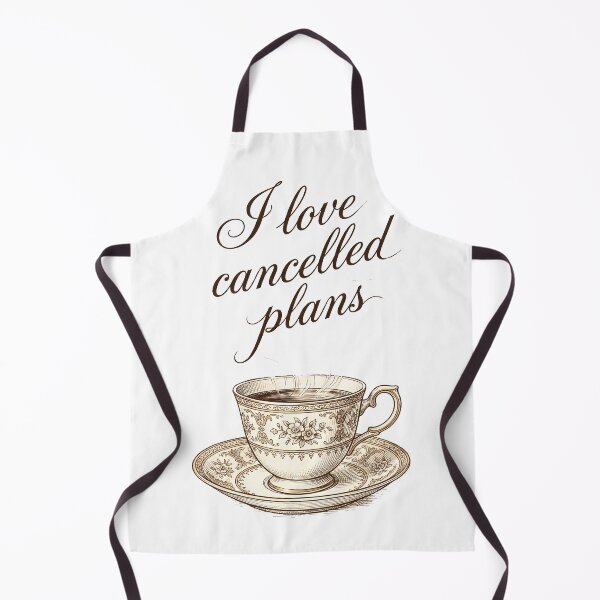 Item preview, I Love Canceled Plans Vintage Tea Cup Aesthetic Introvert Humor designed and sold by WorldShop17.