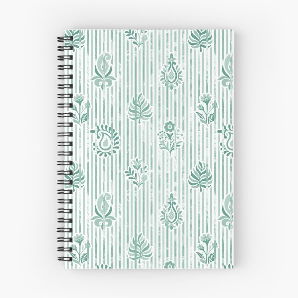 Item preview, Candy Stripe Garden - Dull Teal Mist  designed and sold by Fabricatemyart.
