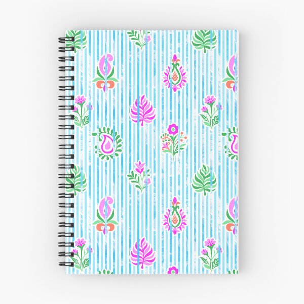 Item preview, Candy Stripe Garden - Seafoam Pink Green  designed and sold by Fabricatemyart.
