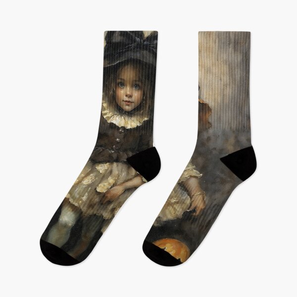 Item preview, Vintage Little Witches Halloween Pumpkin Kids Costume Art designed and sold by DarkHolyQueen.