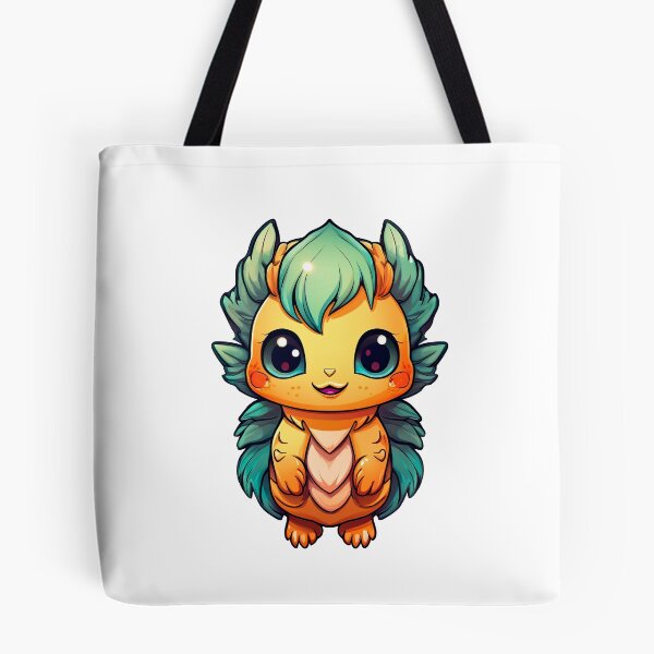 Item preview, K2 Mintzest - Cute Kawaii Creature with Teal Leaves and Orange Body designed and sold by Outlet Raloel.