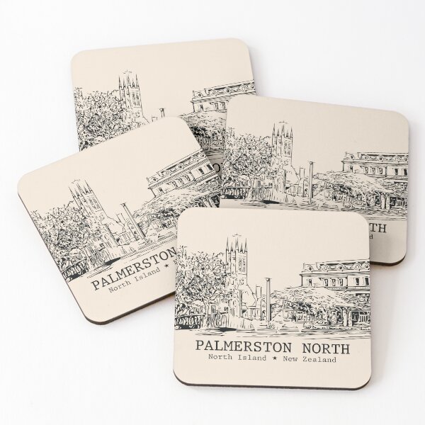 Item preview, Palmerston North NZ - Vintage Ink Cityscape designed and sold by Lakeric.