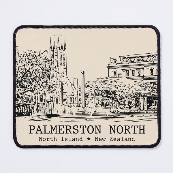 Item preview, Palmerston North NZ - Vintage Ink Cityscape designed and sold by Lakeric.