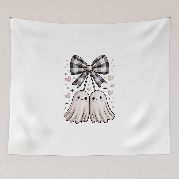 Item preview, Ghosts with Gingham Bow designed and sold by jkrphoto.