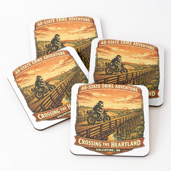 Item preview, Crossing the Heartland – 48‑State Ebike Adventure Valentine NE designed and sold by BankBeaterz.