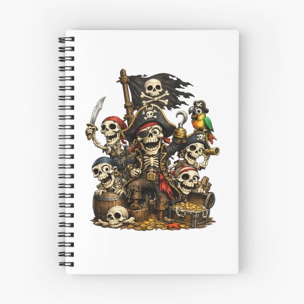 Item preview, Cute Pirate Skeleton Crew – Cartoon Halloween Pirate designed and sold by AlexLineArt.