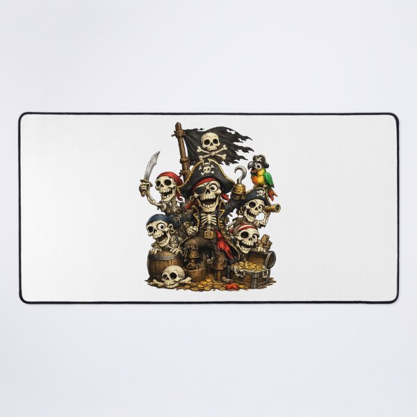 Item preview, Cute Pirate Skeleton Crew – Cartoon Halloween Pirate designed and sold by AlexLineArt.