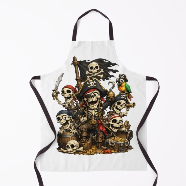 Item preview, Cute Pirate Skeleton Crew – Cartoon Halloween Pirate designed and sold by AlexLineArt.