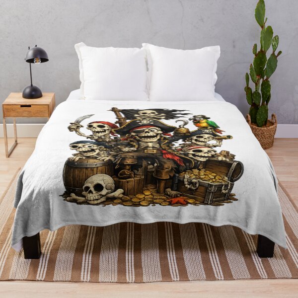 Item preview, Cute Pirate Skeleton Crew – Cartoon Halloween Pirate designed and sold by AlexLineArt.