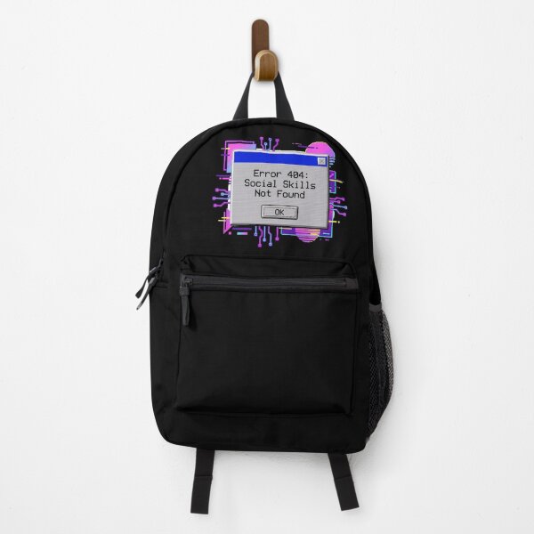 Item preview, Error 404 Social Skills Not Found Retro Pixel Art Introvert Tech designed and sold by WorldShop17.