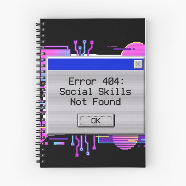 Item preview, Error 404 Social Skills Not Found Retro Pixel Art Introvert Tech designed and sold by WorldShop17.