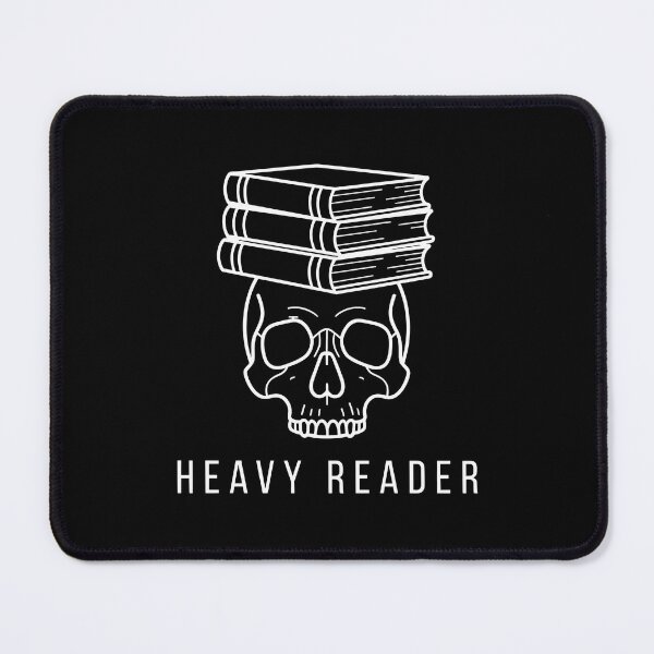 Item preview, HEAVY READER - Skull Books Reading Nerd designed and sold by Zazz Lee.