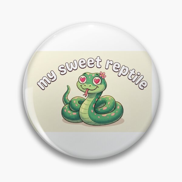 Item preview, Cute My Sweet Reptile Green Snake Heart Eyes Kawaii Graphic designed and sold by BoldConcept43.