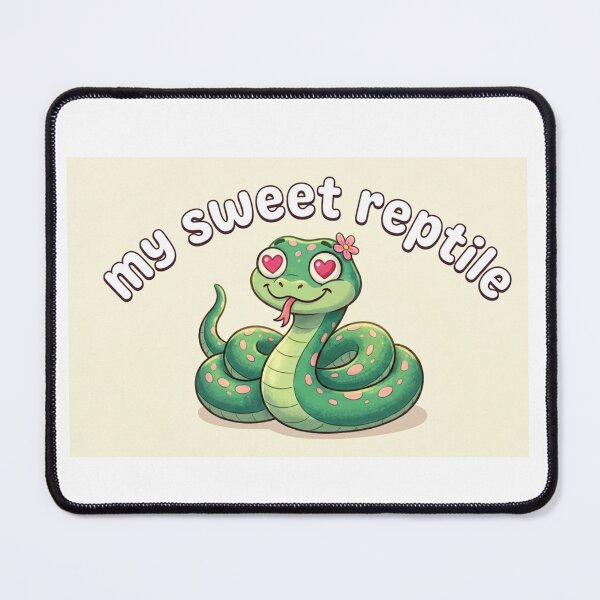 Item preview, Cute My Sweet Reptile Green Snake Heart Eyes Kawaii Graphic designed and sold by BoldConcept43.