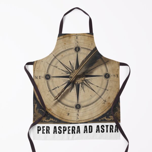 Item preview, Per Aspera Ad Astra - Vintage Compass and Quill Dark Academia designed and sold by NeuralAuraArts.