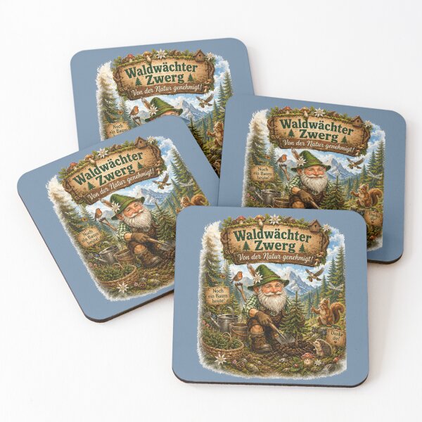 Item preview, Forest Ranger Gnome – Nature Approved Funny Bavarian Forest Design designed and sold by Alpine-Ink.