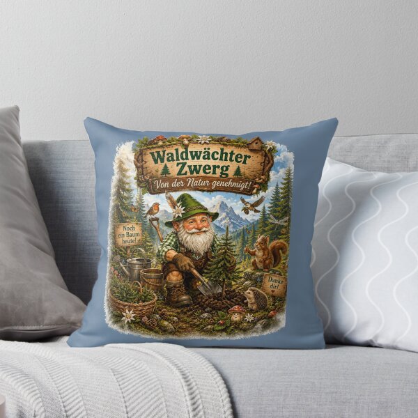 Item preview, Forest Ranger Gnome – Nature Approved Funny Bavarian Forest Design designed and sold by Alpine-Ink.