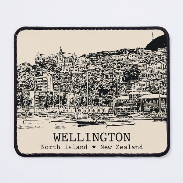 Item preview, Wellington NZ - Vintage Ink Cityscape designed and sold by Lakeric.
