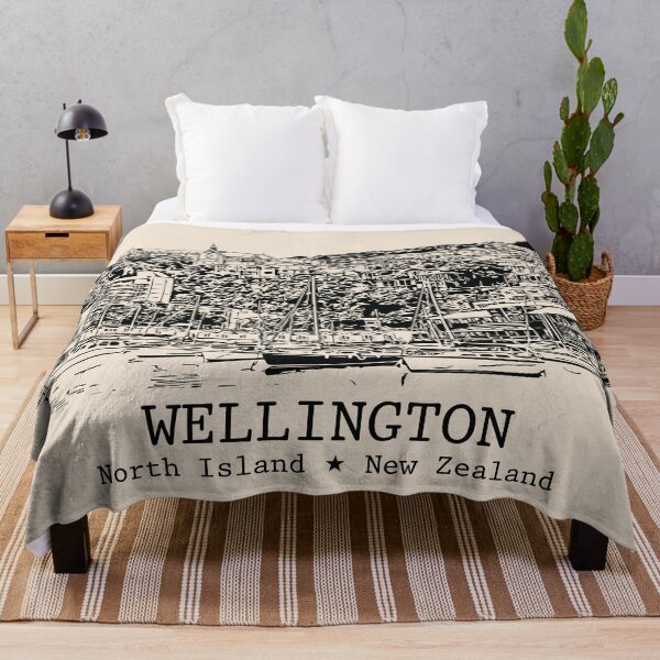Item preview, Wellington NZ - Vintage Ink Cityscape designed and sold by Lakeric.