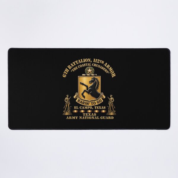 Item preview, Army - DUI - 6th Bn, 112th Armor Regiment - The Coastal Crusaders - El Campo, Texas - TXARNG w Minutemen - 3D X 300 designed and sold by Military Insignia Products.