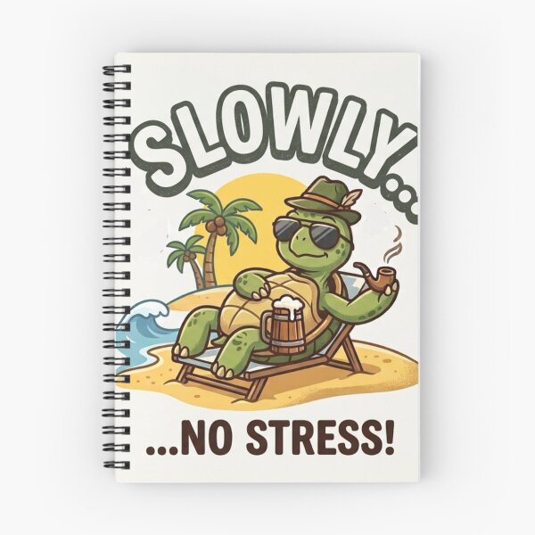 Item preview, Laid Back Slowly No Stress Turtle Chill Tropical Beach Graphic designed and sold by BoldConcept43.