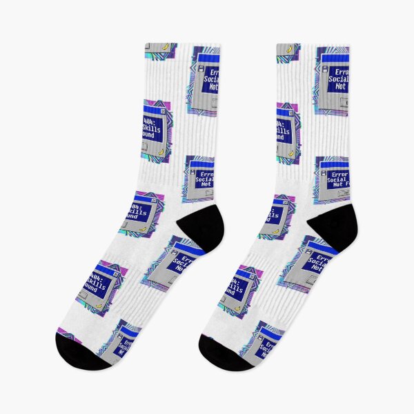 Item preview, Error 404 Social Skills Not Found Retro Pixel Art Introvert Tech designed and sold by WorldShop17.