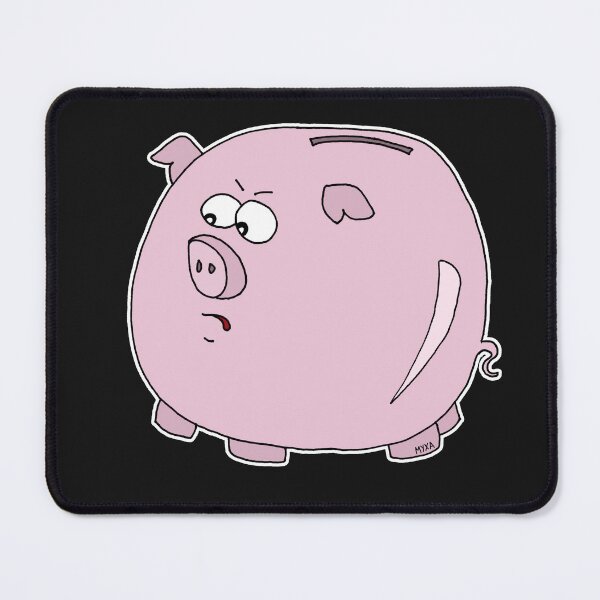Item preview, Piggy Bank Sticker | Funny Financial Judgement Saving Money Cartoon designed and sold by MyxaART.