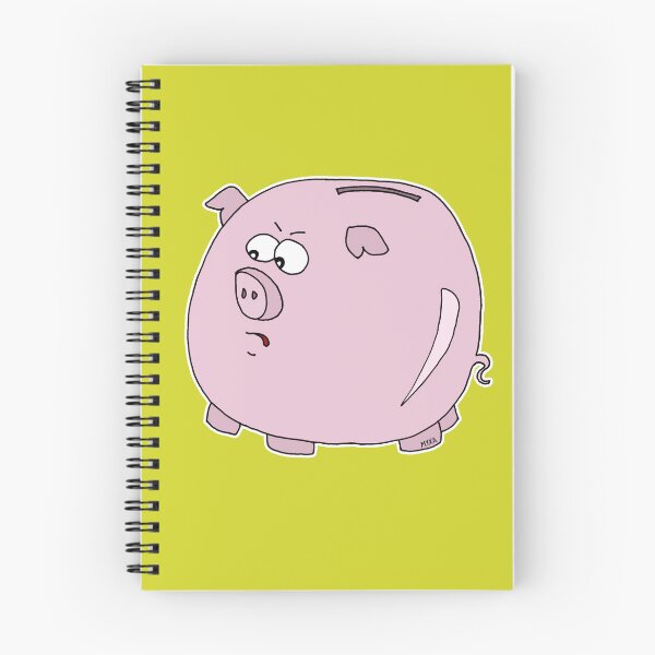 Item preview, Piggy Bank Sticker | Funny Financial Judgement Saving Money Cartoon designed and sold by MyxaART.