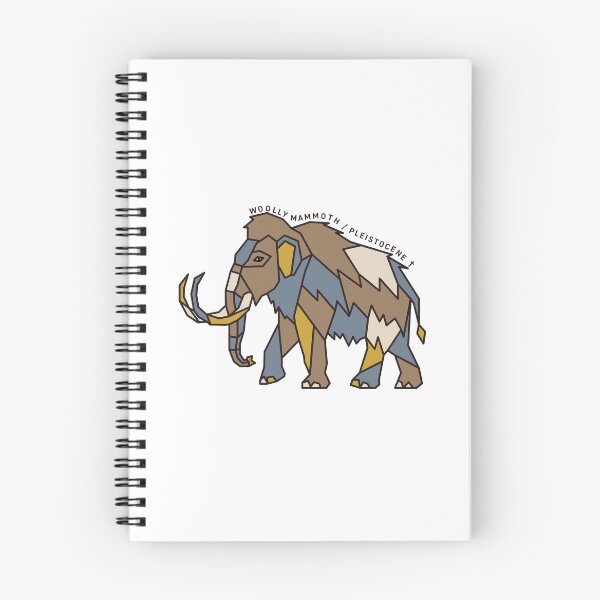 Item preview, Geometric Woolly Mammoth - Mustard & Grey Accents designed and sold by AnimalsKnowAll.