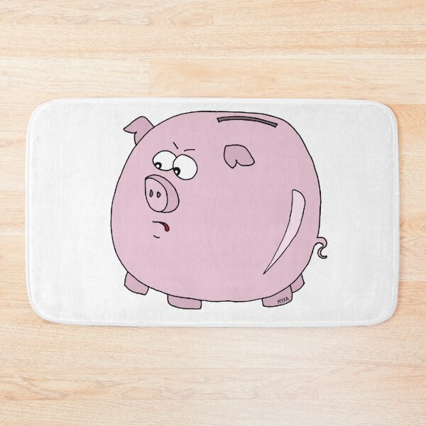 Item preview, Piggy Bank Sticker | Funny Financial Judgement Saving Money Cartoon designed and sold by MyxaART.