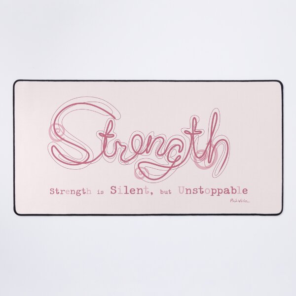 Item preview, One-Line Strength – Quiet Power designed and sold by Pink Writer.
