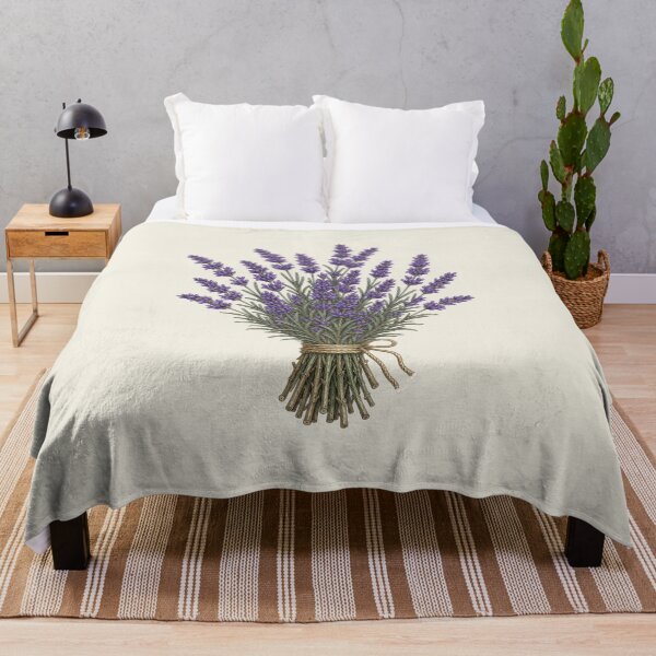 Item preview, Vintage Botanical Lavender Flower Bouquet designed and sold by AntiqueImages.