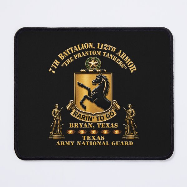 Item preview, Army - DUI - 7th Bn, 112th Armor Regiment - The Phantom Tankers - Bryan, Texas - TXARNG w Minutemen - 3D X 300 designed and sold by Military Insignia Products.