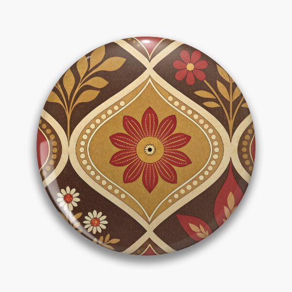 Item preview, Retro Floral Tile Pattern designed and sold by trendspatterns.