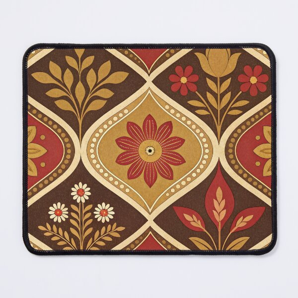 Item preview, Retro Floral Tile Pattern designed and sold by trendspatterns.