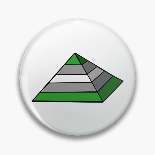 Item preview, Pyramid Pride Flag Greyromantic designed and sold by HarveyHandcraftsandDesigns.