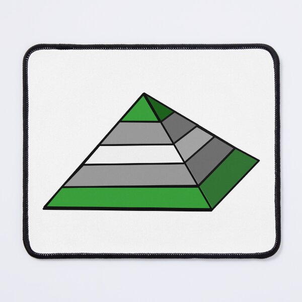 Item preview, Pyramid Pride Flag Greyromantic designed and sold by HarveyHandcraftsandDesigns.