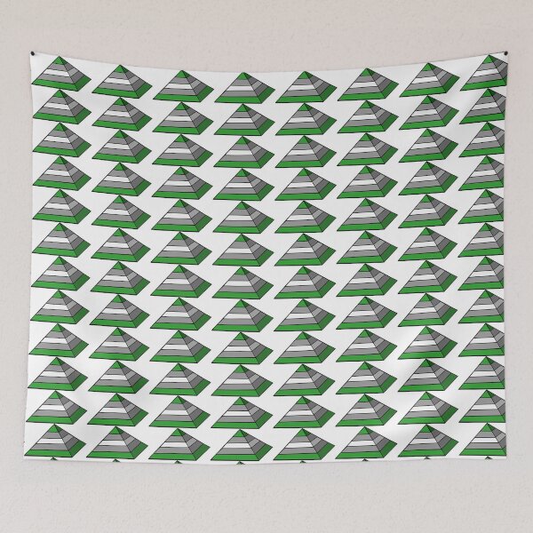 Item preview, Pyramid Pride Flag Greyromantic designed and sold by HarveyHandcraftsandDesigns.