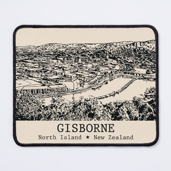 Item preview, Gisborne NZ - Vintage Ink Cityscape designed and sold by Lakeric.
