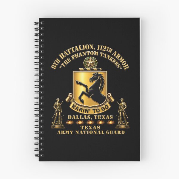 Item preview, Army - DUI - 8th Bn, 112th Armor Regiment - The Phantom Tankers - Dallas, Texas - TXARNG w Minutemen - 3D X 300 designed and sold by Military Insignia Products.
