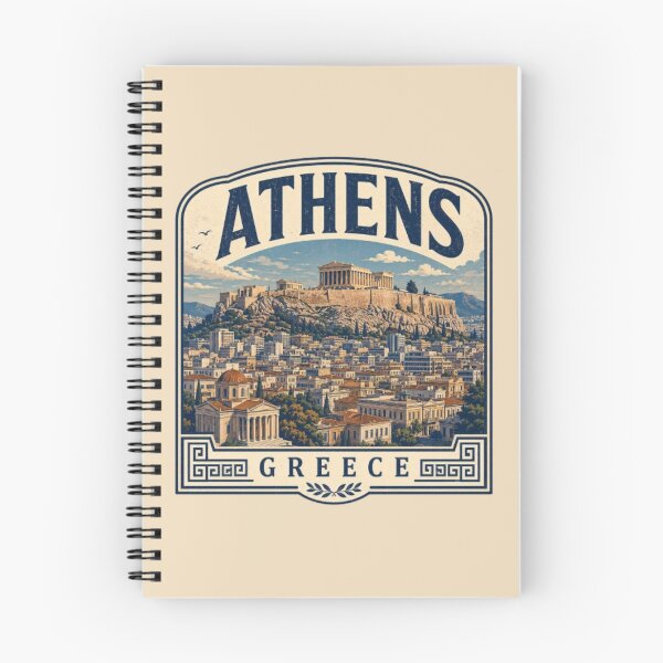 Item preview, Athens Greece Skyline Vintage Travel Poster | Acropolis Souvenir designed and sold by Travel Souvenirs 30.