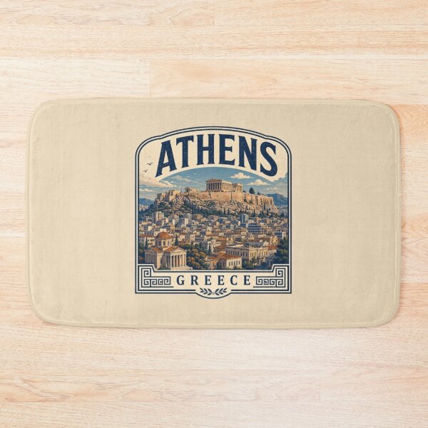 Item preview, Athens Greece Skyline Vintage Travel Poster | Acropolis Souvenir designed and sold by Travel Souvenirs 30.