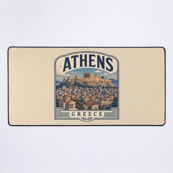 Item preview, Athens Greece Skyline Vintage Travel Poster | Acropolis Souvenir designed and sold by Travel Souvenirs 30.