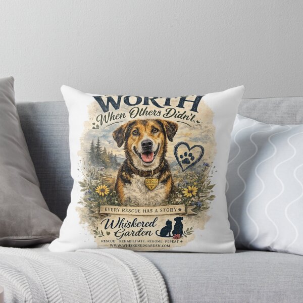 Item preview, You Saw Worth When Others Didn't | Rescue Dog T-Shirt, Hoodie & Gift designed and sold by Whiskered Garden Studio.