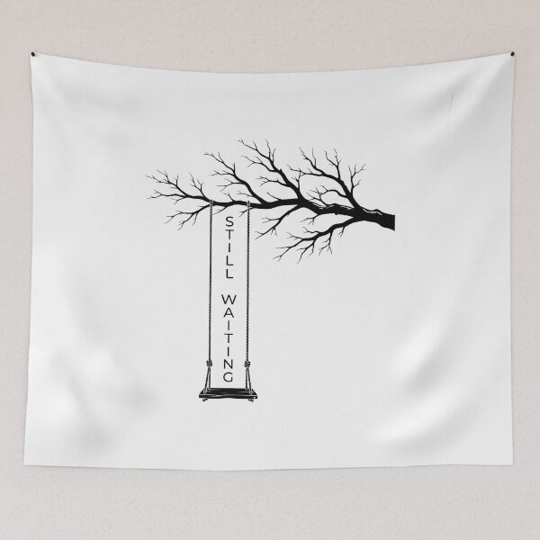 Item preview, STILL WAITING - Empty Tree Swing Silhouette designed and sold by Zazz Lee.