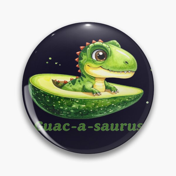 Item preview, Guac-a-Saurus – Cute Dino in Avocado designed and sold by LiskoDesign.