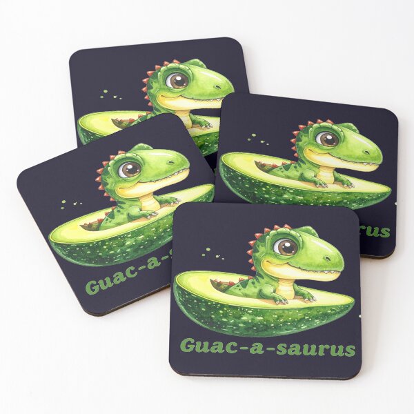 Item preview, Guac-a-Saurus – Cute Dino in Avocado designed and sold by LiskoDesign.