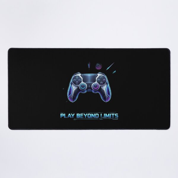 Item preview, Play Beyond Limits Gaming Controller Neon Gamer Design | Cyberpunk Esports T-Shirt Sticker designed and sold by Bhaskar Digital Art.